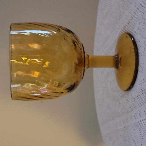 1960s Bartlett Collins Thumbprint Goblet - Picture 2 of 4